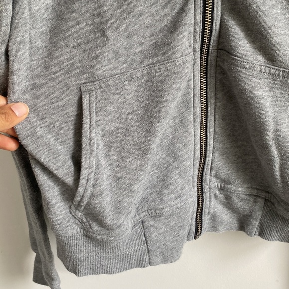 Armani Exchange size Small Grey sports jacket Hoodie Sweatshirt kangaroo pockets - Picture 3 of 5